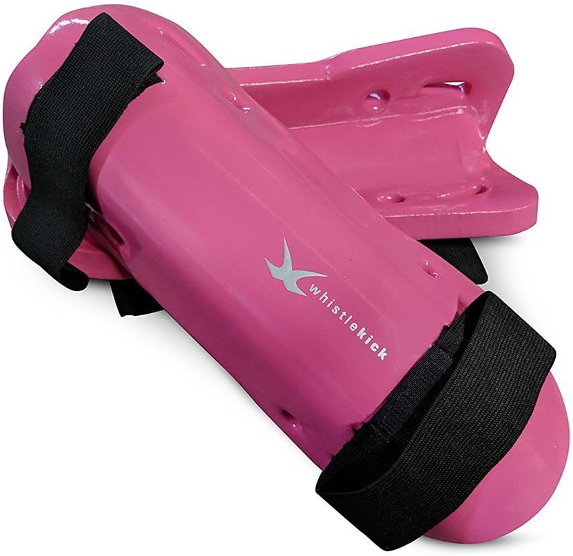 whistlekick Sparring Shin Guards with Industry Leading Warranty-Martial Arts Shin Guards/MMA Shin Guards/Taekwondo Shin Guards/Kickboxing Shin Guards
