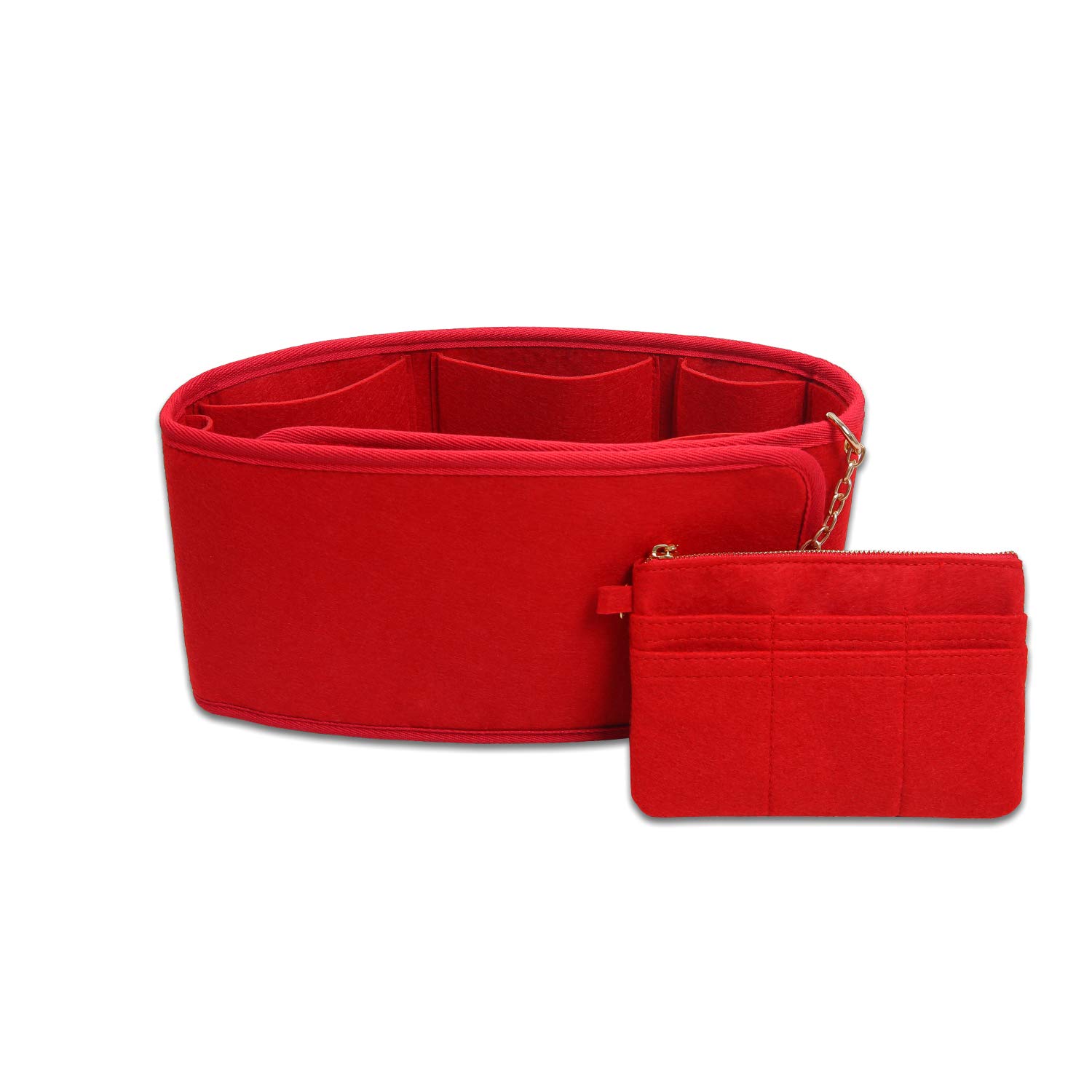 Purse Organizer, Felt Purse Organizer Insert With Card case wallet,Bag Organizer For LV Speedy, Neverfull, Tote