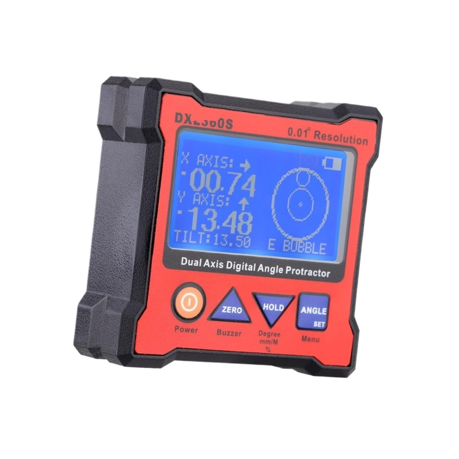 Evpeoetcpc Dxl360s Dual Axis Digital Angle Protractor, Digital Level Angle Gauge With 5 Side Magnetic Base 0.01° Precision