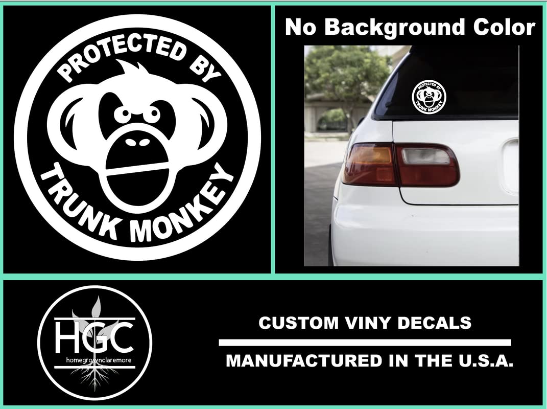 Amazon.com: 2 Pack - Protected by Trunk Monkey - No