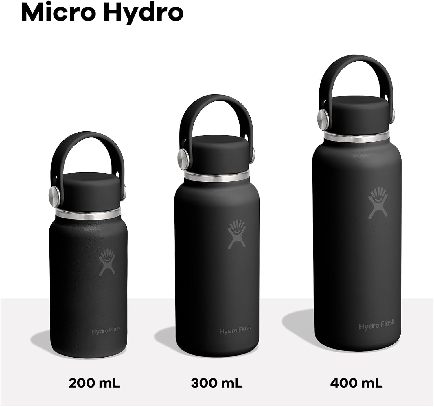 Hydro Flask Micro Bottle - Insulated Mini Leak Proof Flask for Purse or Pocket in 10 Oz Agave Green