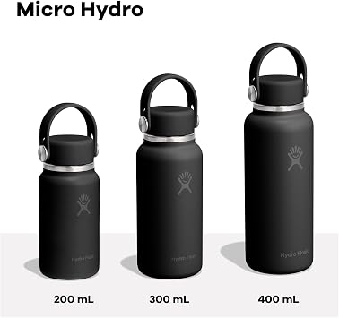 Hydro Flask Micro Bottle - Insulated Mini Leak Proof Flask for Purse or Pocket in 13.5 Oz Agave Green