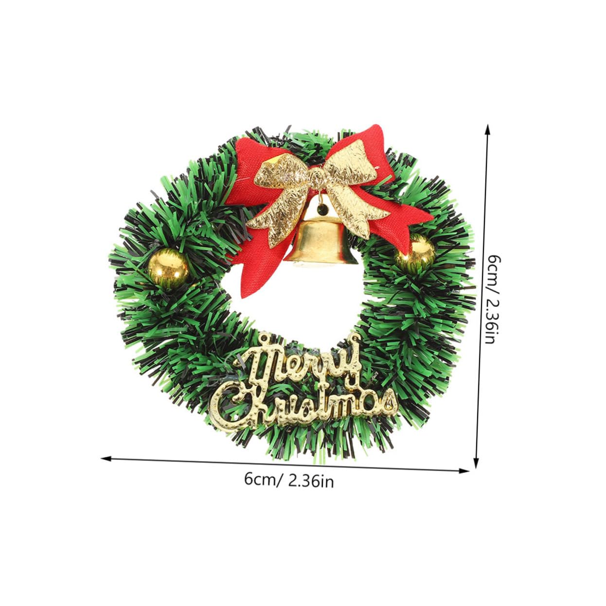 Gatuida 20 Piezas Mini Guirnalda Navideña Artificial para Manualidades y Decoración De Invierno Guirnalda Pequeña con Lazo para Adornos Navideños