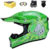 💥 ¡Úsalo en cualquier deporte! Casco integral moto adecuado para Motocross, Moto Sport, Descenso, Carreras, Enduro, BMX, MTB, Quad, ATV, Scooter, Bicicleta de Montaña, Go Karting y más. Adecuado para Niño, Hombre, Mujer y Juvenil.