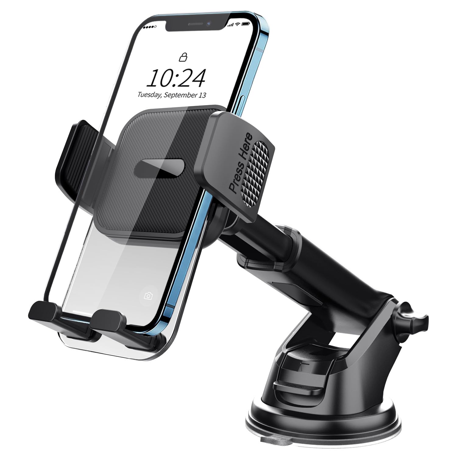 JINGCUIJIEFACAI Car Phone Mount for Toyota C-HR 2024-2026, 360 Rotating Phone Holder Dashboard Cradle Windscreen Bracket Car Accessories
