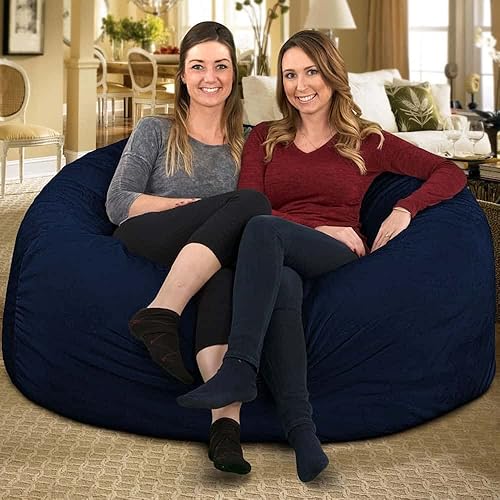 Miniatura 7 de ULTIMATE SACK 5000 (5 pies) Funda para silla puff en varios colores solo funda (5000, ante borgoña)