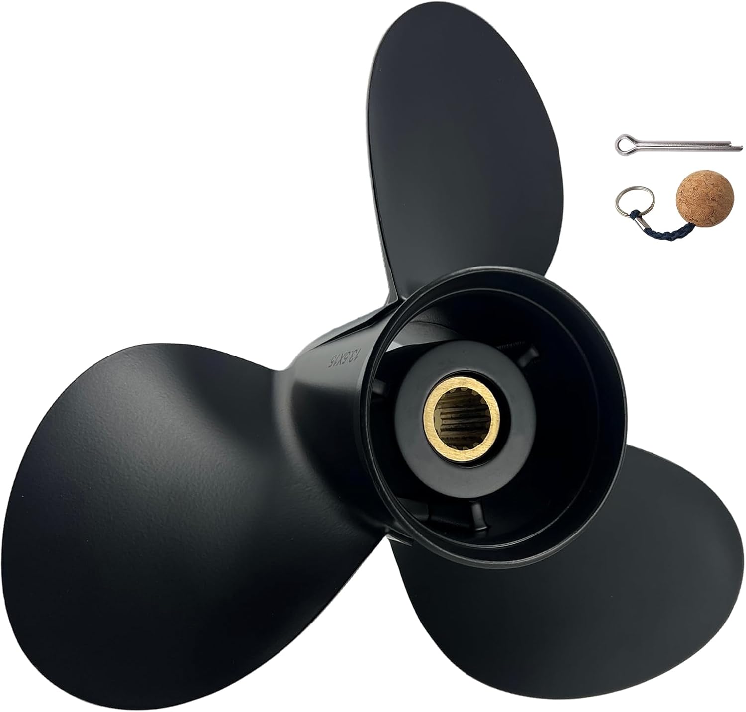 Aluminum 13.5x15 13.25x17 Boat Propeller for TOHATSU Outboard Engines | 60-140HP | 60HP、70HP、75HP、90HP、115HP、120HP 140hp 15 Spline, RH Rotation | Durable 3-Blade Design