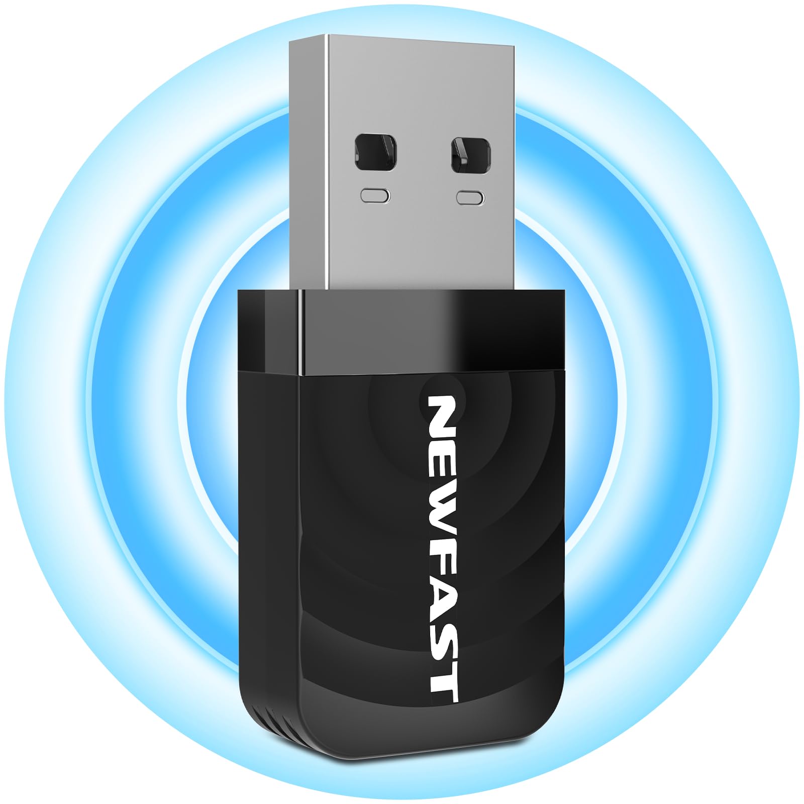 NEWFAST WLAN Adapter,1300Mbps WLAN Stick für PC,Dual-Band (5GHz/2.4GHz) WiFi Dongle mit CD-Treiber,USB 3.0,MU-MIMO,Only for Windows10/11/7/8/8.1,Mac OS 10.9-10.15