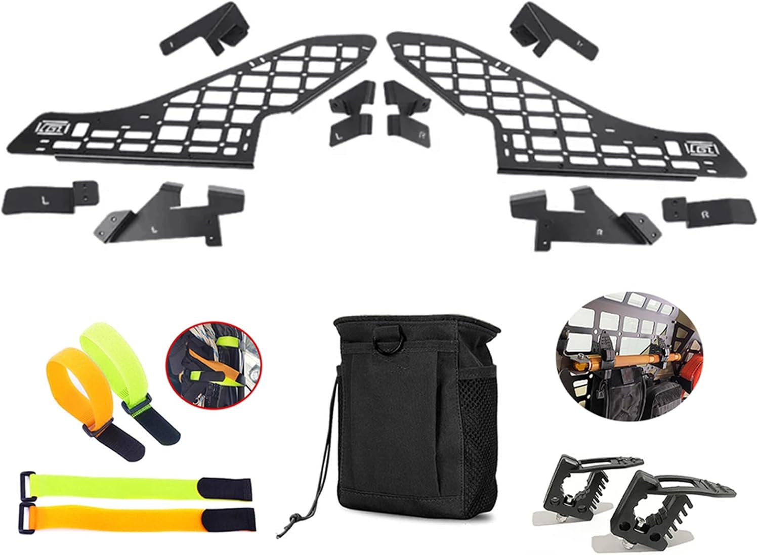 ITrims Rear Cargo Rack Basket for Honda CR-V CRV 2023 2024 2025 Car Accessories Interior Luggage Carrier Modular Storage Panel Trunk Shelf Hanging Boards Organizer Kit Aluminum Alloy (Side)