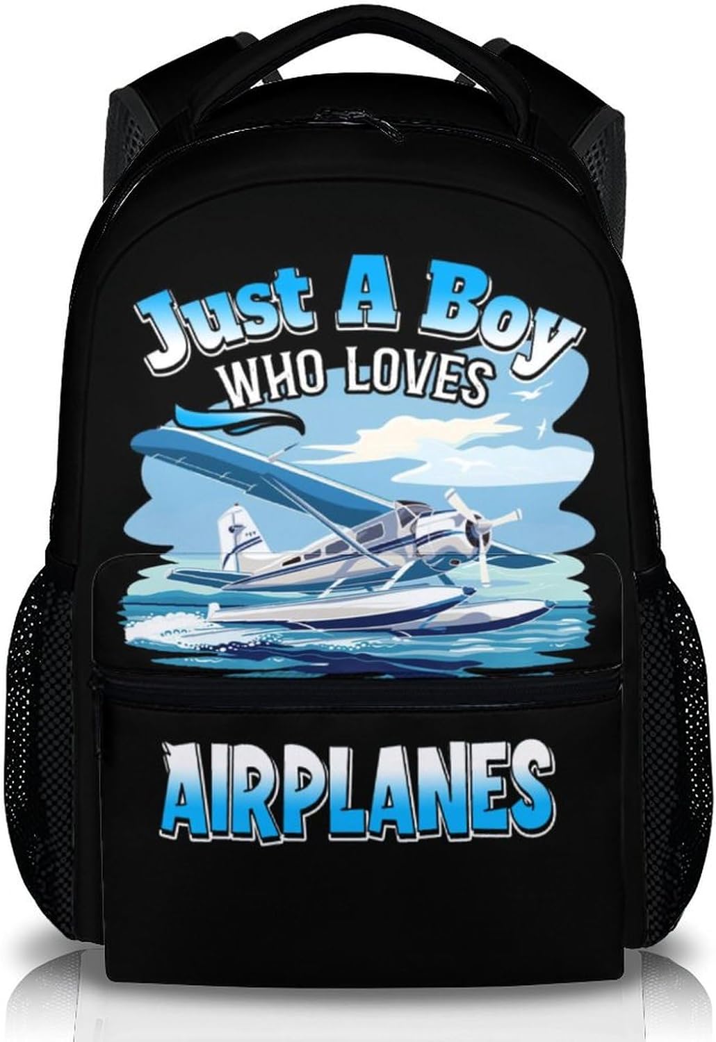 Kids Backpacks, 17 Inches Boys Bookbag for Elementary Students, Back to School Supplies Gifts, Large Capacity Airplane Backpack for Travel, Camping, Hiking