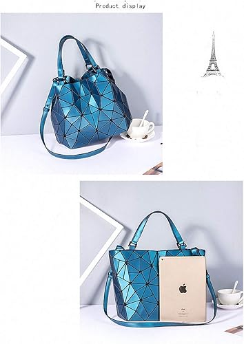 Miniatura 4 de Bolso de mano geométrico con asa superior para mujer, bolso de mano mate, bolso de hombro geométrico