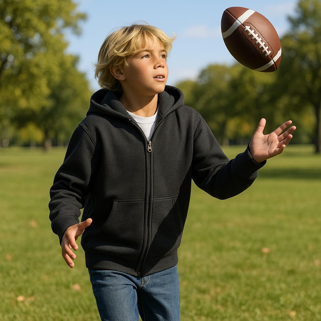 Champion Boys Zip Front Fleece Hoodie Sweatshirt for Kids - Image 3