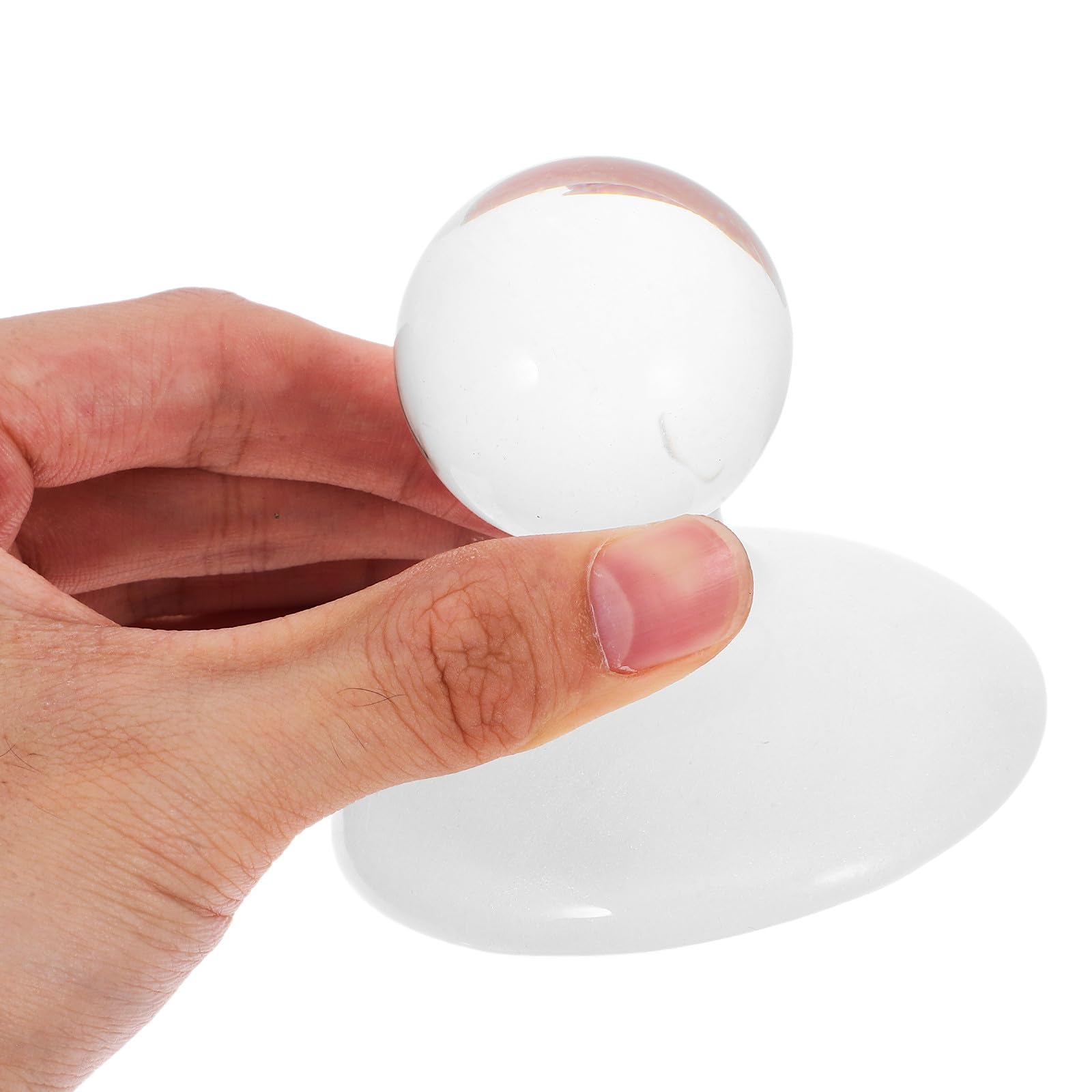 POPETPOP Mortero de Cristal para Especias y Hierbas Agarre Cómodo y Resistencia al Desgaste, Adecuado para Farmacias y Laboratorios