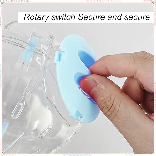 Miniatura 4 de Andiker Bola de hámster, bola de correr transparente de 5.52 pulgadas con agujeros transpirables, bola de ejercicio de hámster fácil de instalar,