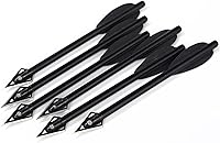 Vista 6 de Mini pernos de ballesta de aluminio, flechas de ballesta de 6.3 pulgadas, puntas afiladas de cabeza ancha, flechas de caza para 50-80 libras, mini