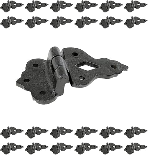 Miniatura 10 de Renovators Supply Manufacturing Bisagras de gabinete de 2 pulgadas de hierro forjado negro Hoosier 38 pulgadas. Bisagras de gabinete de cocina