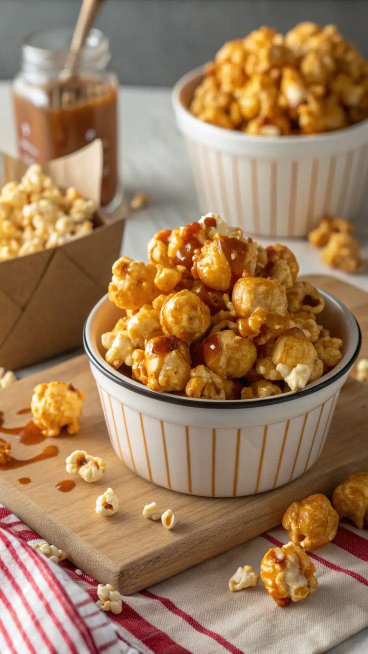 The Crunch Box Warm Caramel Crunch Popcorn Tin - 75 Gms | Perfect for Evening Snacks, Parties, Movie Nights & Family Gathering (3 Pack)-image-47