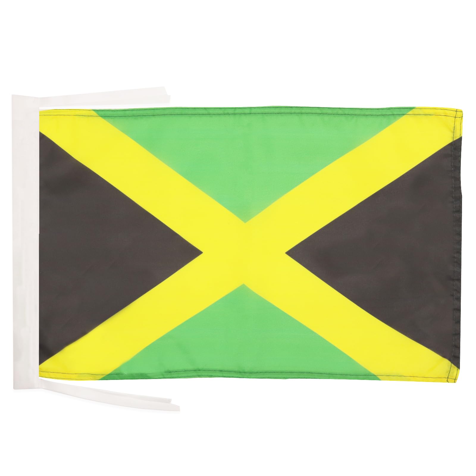 Jamaica Flag 18'' x 12'' cords - Jamaican SMALL flags 30 x 45cm - Banner 18x12 in - AZ FLAG