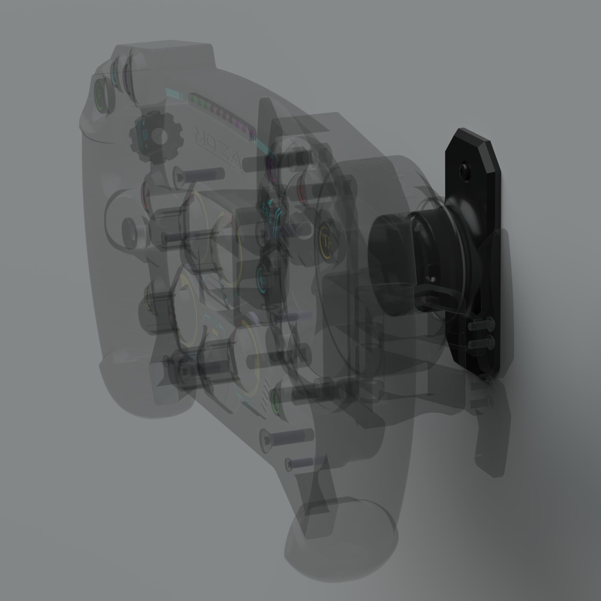 Uchwyt ścienny na kierownicę do NRG Moza/Simagic/Works/D1 Sim Racing Quick Release