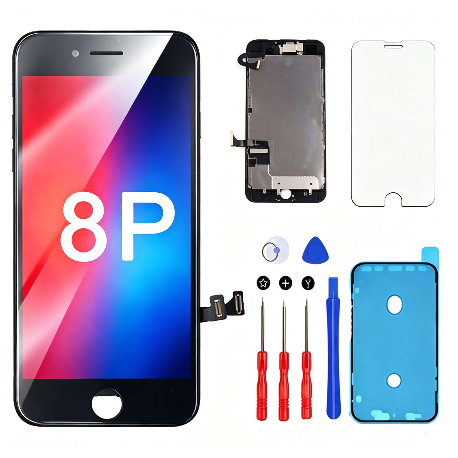 Pantalla de repuesto para iPhone 8 Plus, A1864, A1897, A1898, color