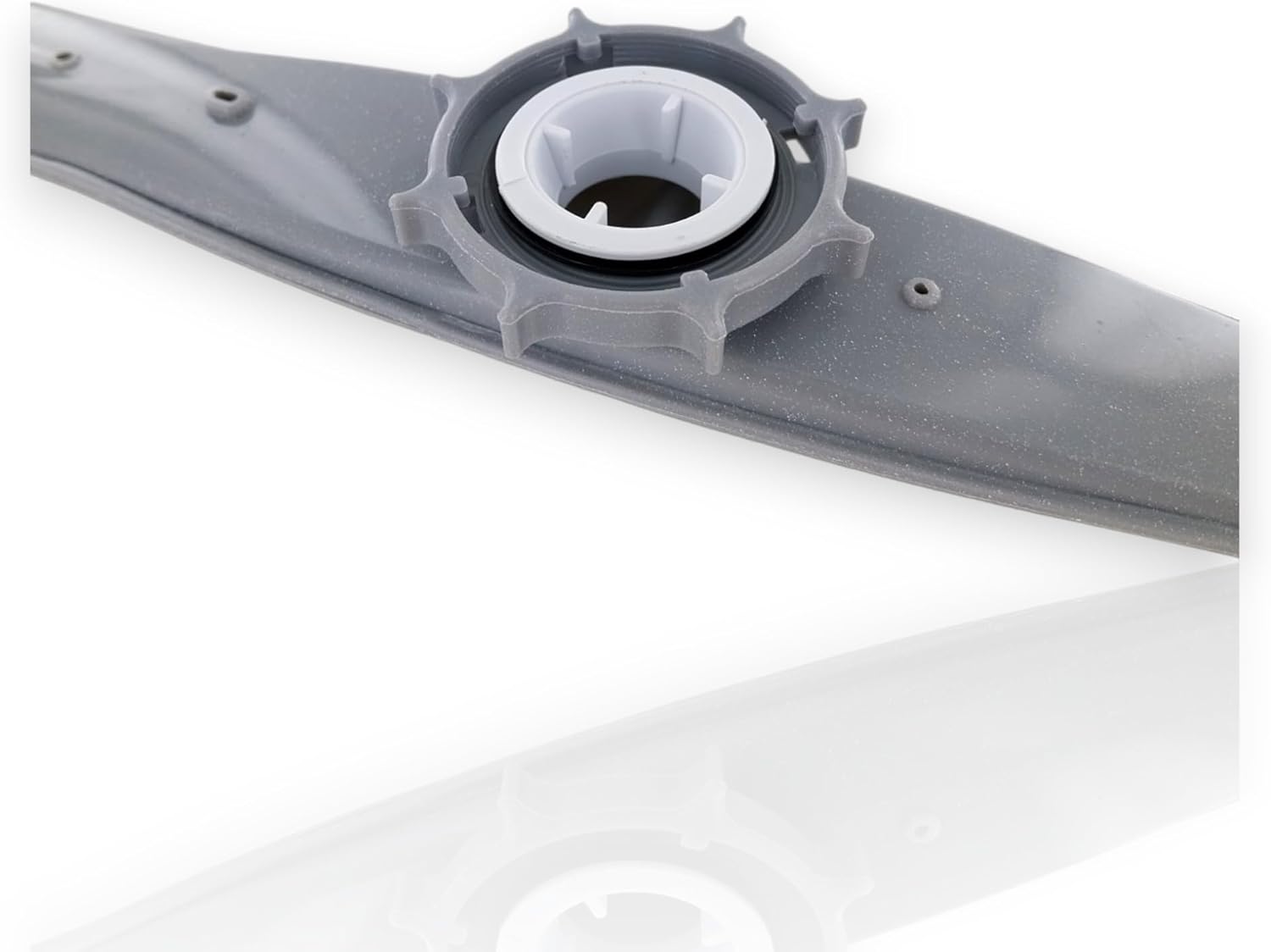Close-up of spray arm connection