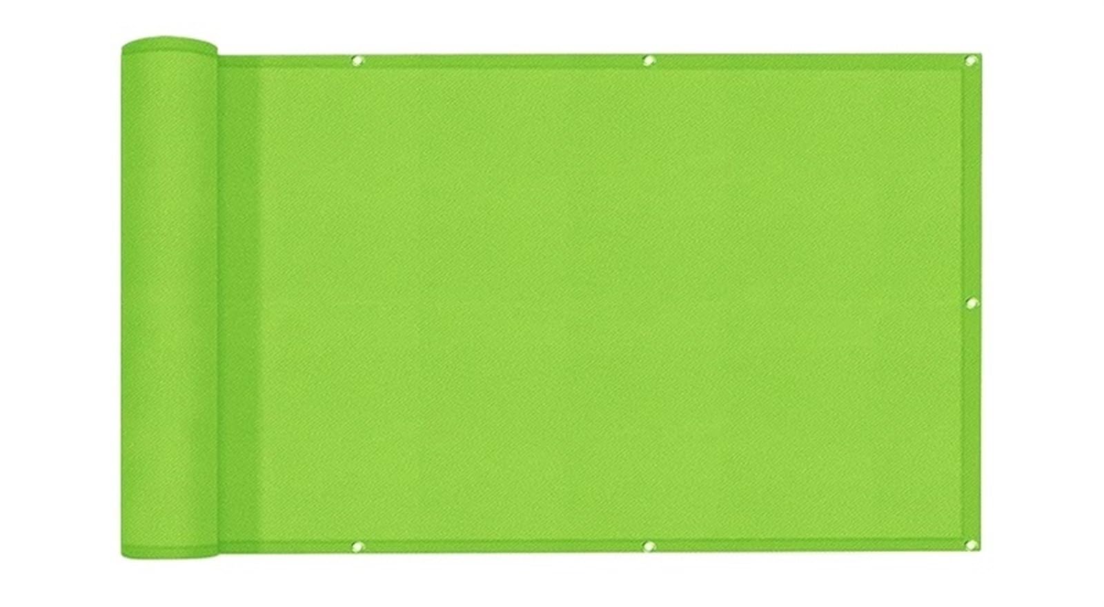 frangivista balcone Recinzione impermeabile Vela Ringhiera for balcone Schermata for la privacy Antipioggia Anti-UV for terrazza Tessuto barriera antivento Panno parasole(Green - 50CM,0.9x3metres)