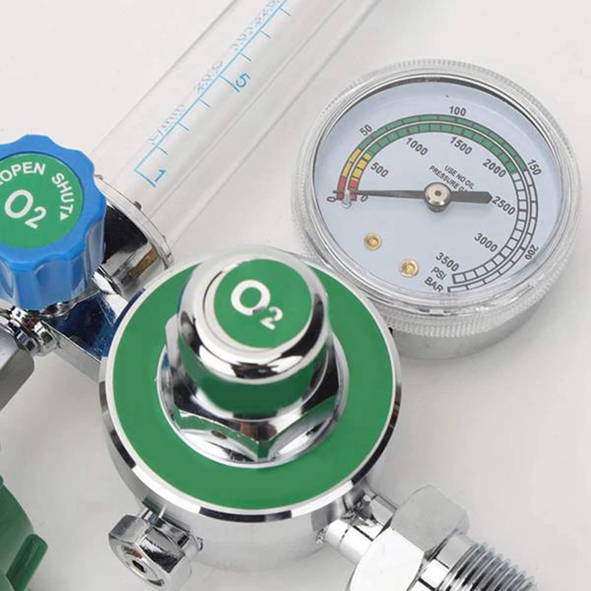 Régulateur de pression d'oxygène - Réducteur de pression O2 pour régulateur d'oxygène - Filetage mâle G5/8-14