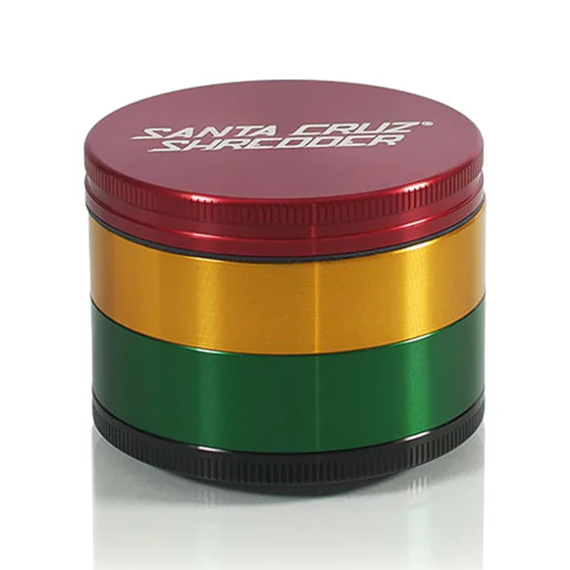 Santa Cruz Shredder Metal Spice Grinder Made in USA (Large (2.7 Inch), Rasta)