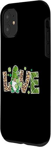 Miniatura 2 de Funda para iPhone 11 Love St Patricks Day Gnomes Shamrock para mujer