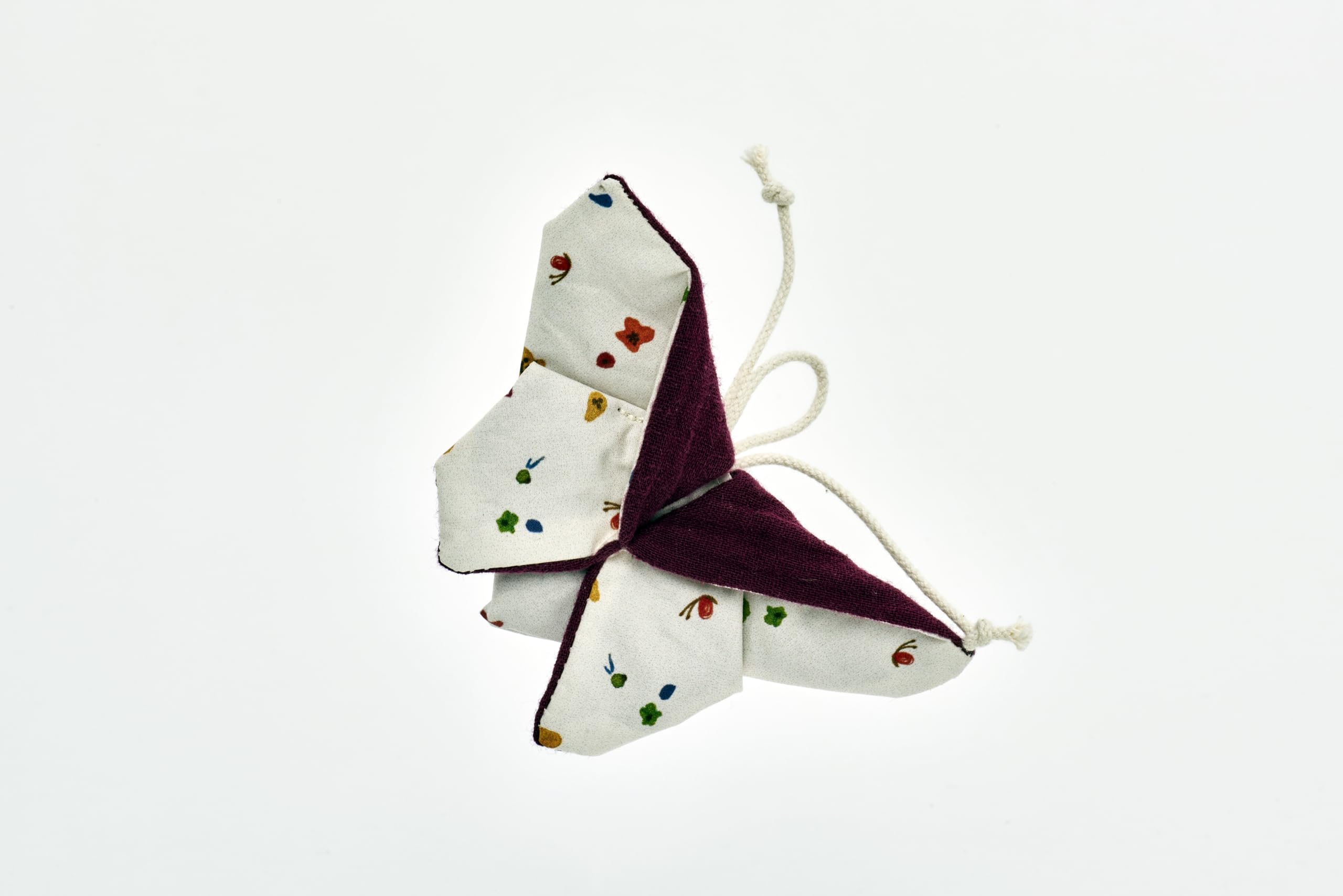 Käthe Kruse ORIGAMI - Mariposa crujiente de tela y lámina para crepitar para niños a partir de 0 años, juguete de agarre para promover las habilidades motoras