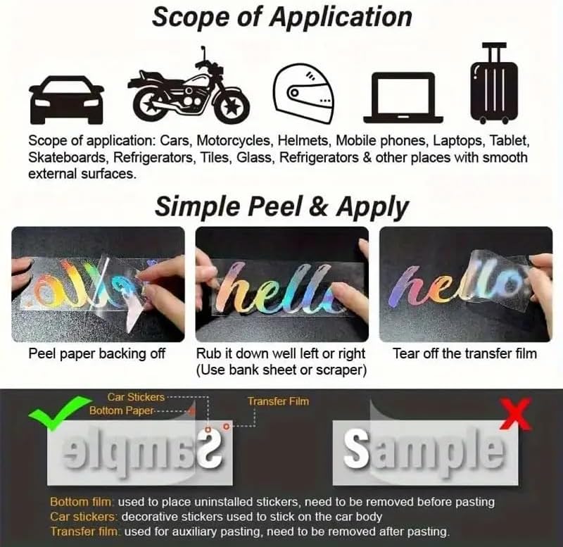 Sunflower and Colorful Butterflies PVC Vinyl Car Decals Stickers Waterproof Self-Adhesive Decals for Cars, Laptops, Trucks, Motorcycles Wall Window Luggage Scratch Cover Door Decor Sticker - Image 7