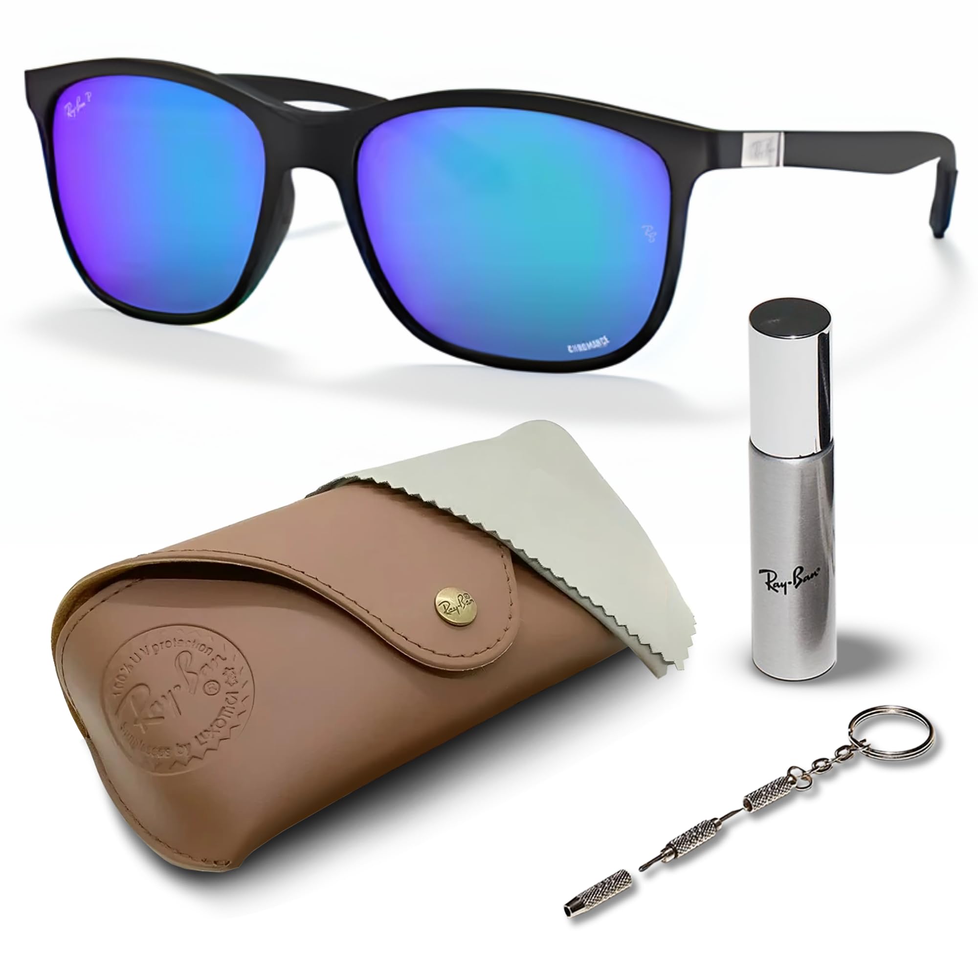 Ray Ban RB4330 D サングラス Ray-Ban RB4330CH Chromance Sunglasses | LensCrafters