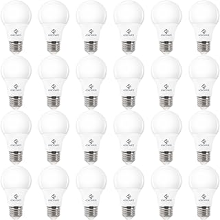 24 Pack 8W Led Light Bulb Daylight White 5000K, 60 Watt Equivalent Non-Dimmable Led Bulbs, A19 Standard Bulbs, E26 Base, 800 LM, Efficient 8 Watt Light Bulbs for Living Room, ETL/UL Listed