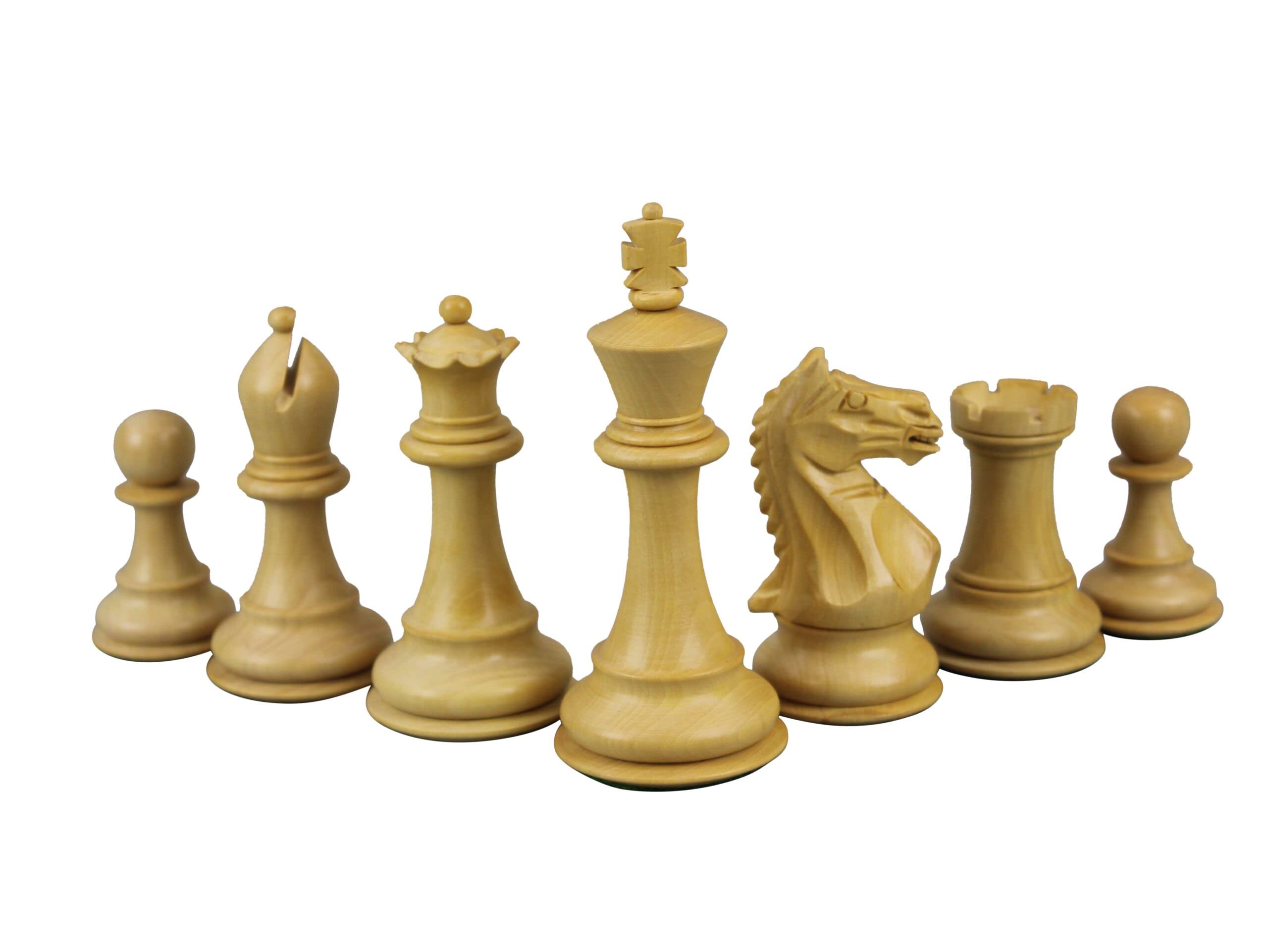 Helena - Set di scacchi in legno di palissandro, 50 cm, pesato Sheesham, feroce cavaliere Staunton, pezzi da 8,7 cm