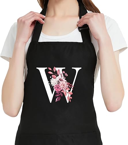 Miniatura 26 de Delantales Personalizados para Mujeres con Bolsillos, Lindos Delantales para Mujeres Chef de Repostería, Regalos de Cocina para el Cumpleaños de Mamá