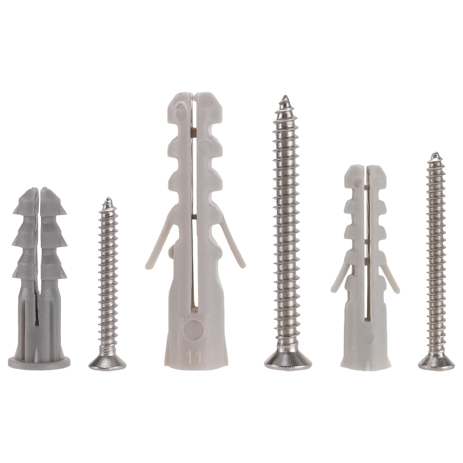 YUENPUN 420pcs Wall Plugs and Screws Set, M5 M6 M8 Expansion Anchor Bolts Self-Tapping Screw Set - Image 3