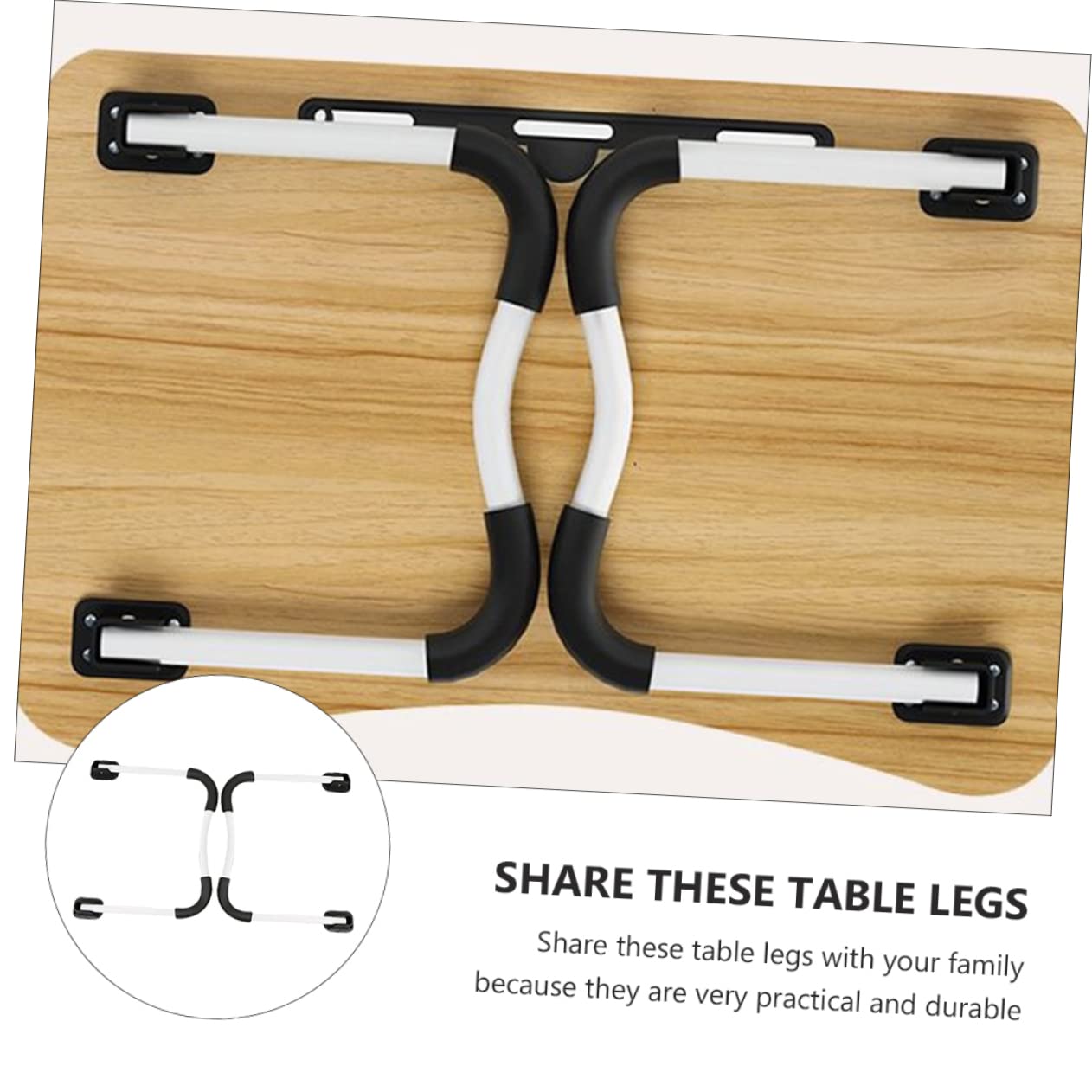 DOITOOL 2Pcs Folding Table Legs Non Slip Design for Home Office Use for Sofa Tables Bed Desks and School Desks Durable Practical Support Legs
