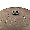 Sonic Energy Steel Tongue Drum – 12“ Sound instrument in A Akebono – For Meditation, Yoga, Percussion – Vintage Brown Coated Steel – Including Mallets and Bag (STD2VB) #5