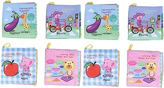 Totority 8 Peças De Livros Para Bebês Brinquedos Infantis Livros De Brinquedos Para Bebês Brinquedos Para Bebês Brinquedos De Educação Precoce Livros De Educação Infantil Livro De