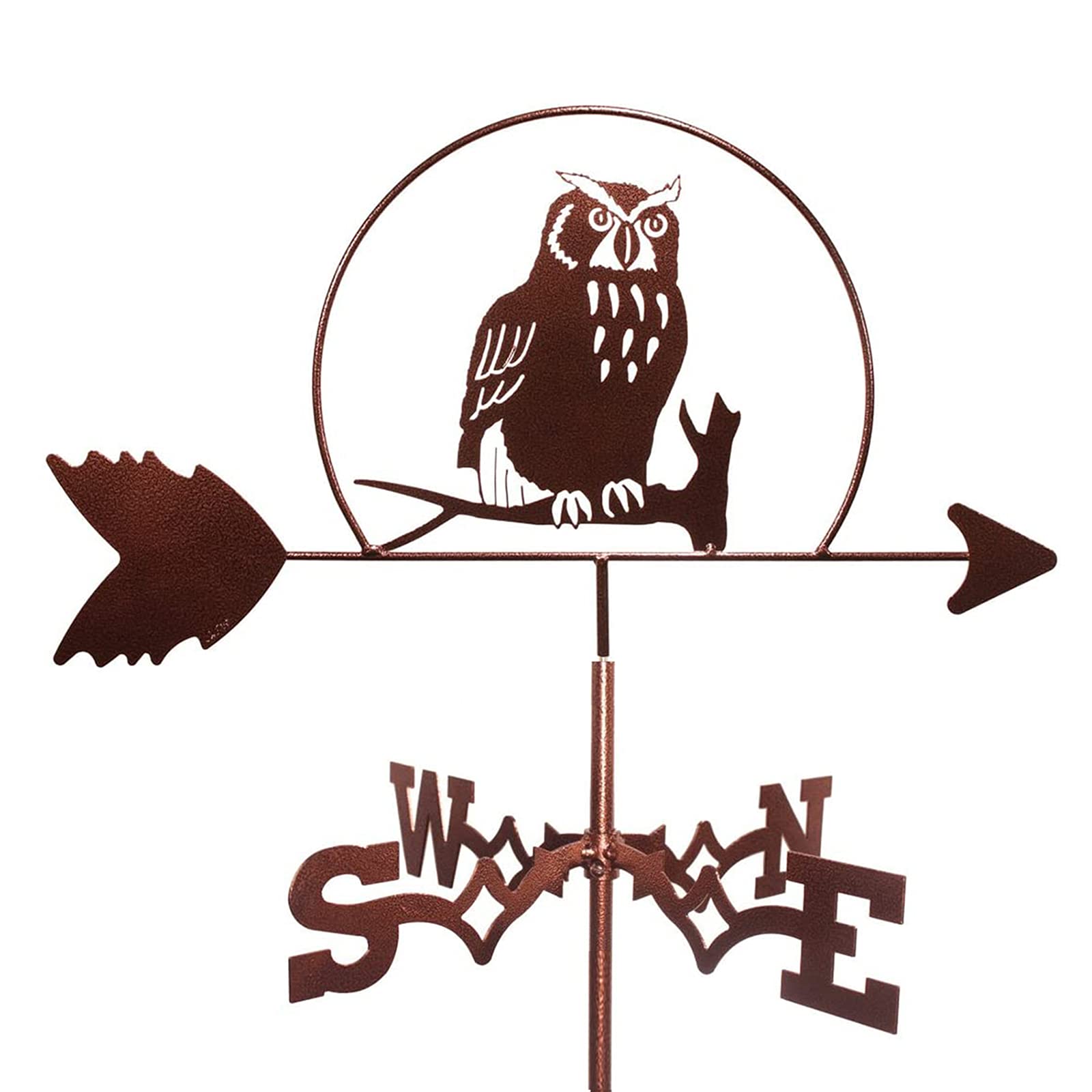 TAXXII Weather Vane Stainless Steel Weathervane Garden Stake Wind Weathercock for Roof/Bowling/50 * 35Cm