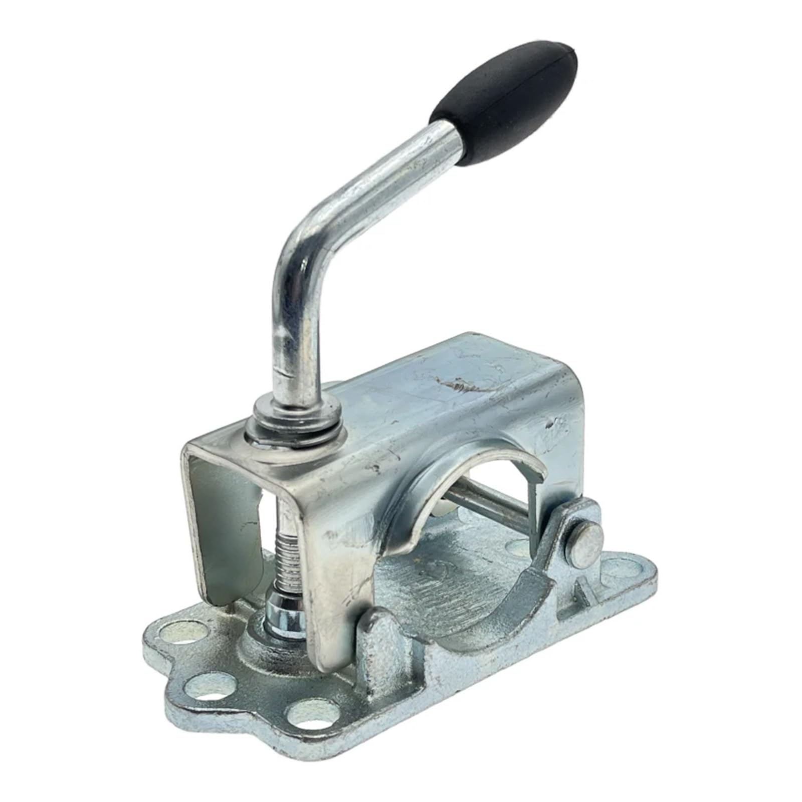 SGKOMN 48mm Steel Clamp For Trailer Prop Stands Jack Camper Caravana Accessories RV Parts for Trailers, Boats, Campers, Silver-Pressed