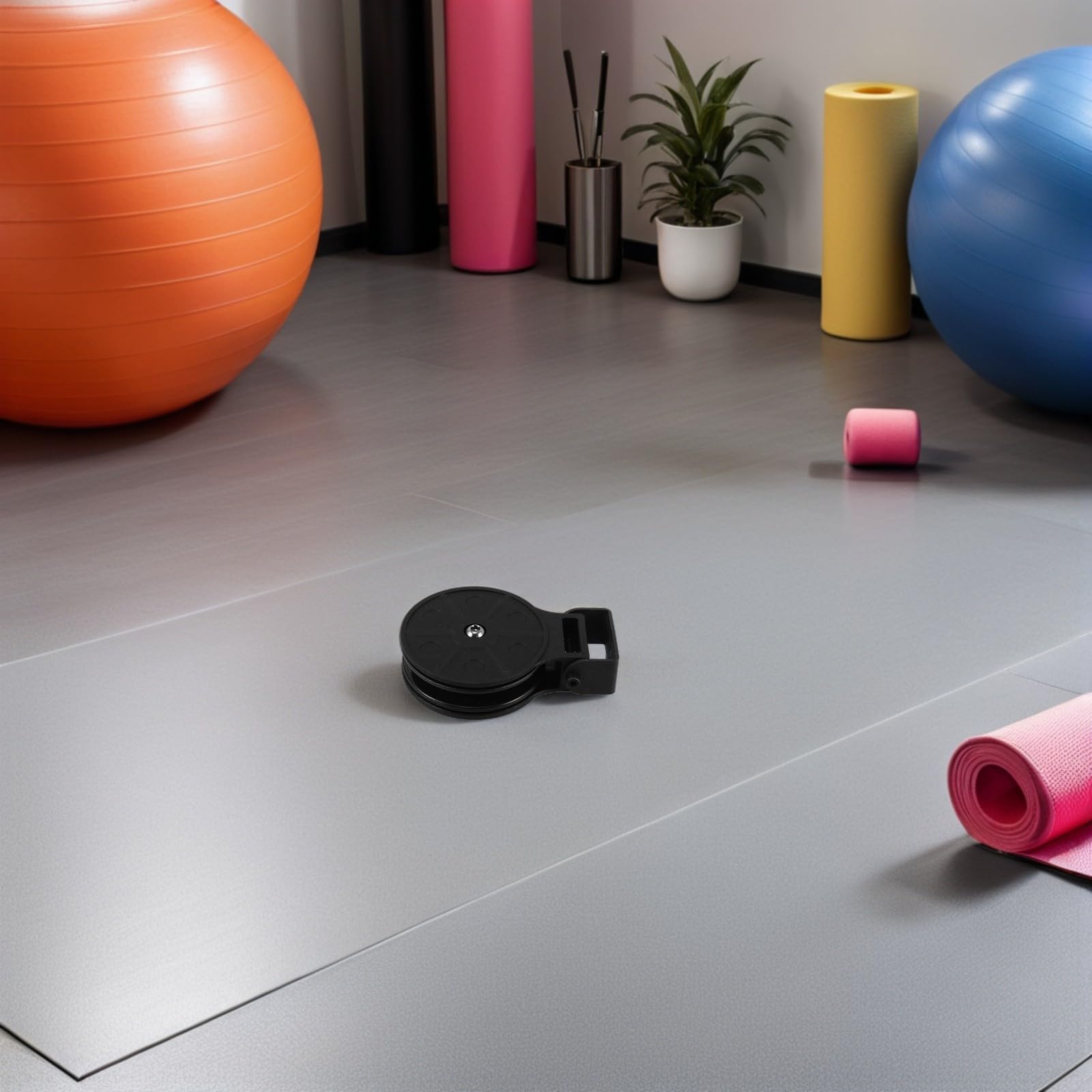 DOITOOL 2 Piezas Polea Elevadora Giratoria para Equipo de Fitness Diseño Ergonómico y Material Abs y Hierro, Adecuado para Entrenamiento de Fuerza en Gimnasio