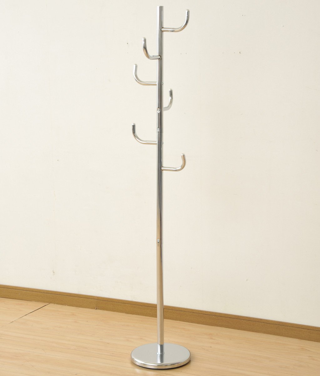 Yamazen NPH-165 (CH) Pole Hanger, Chrome Silver