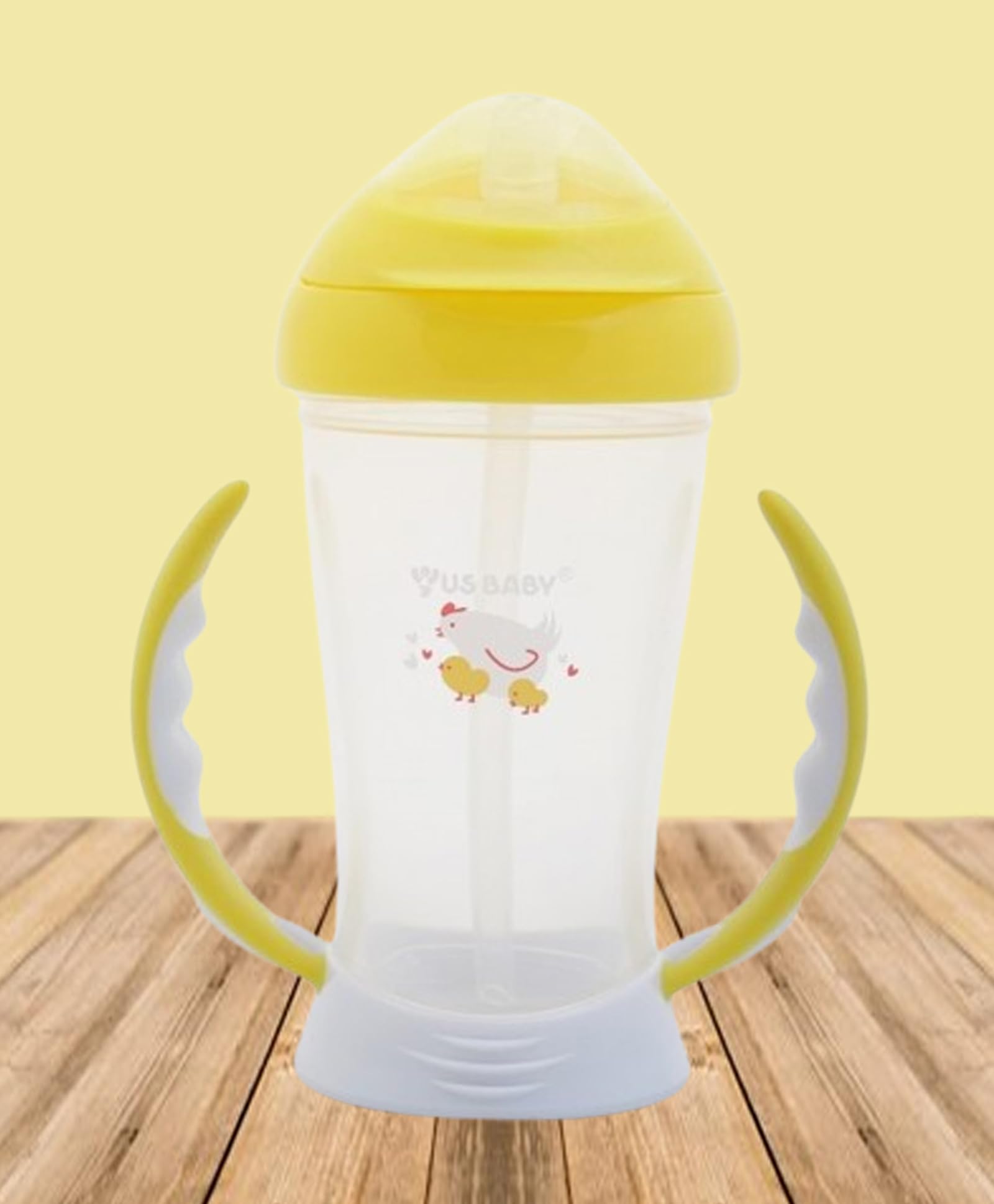 Baby Straw Sipper Twin Handle for Kids Non Toxic BPA Free Soft Silicone Straw Sippy 200ml Bottle | Leak Proof Drinking Sippy Cup for 9+ Months Babies (Design 16)-image-26