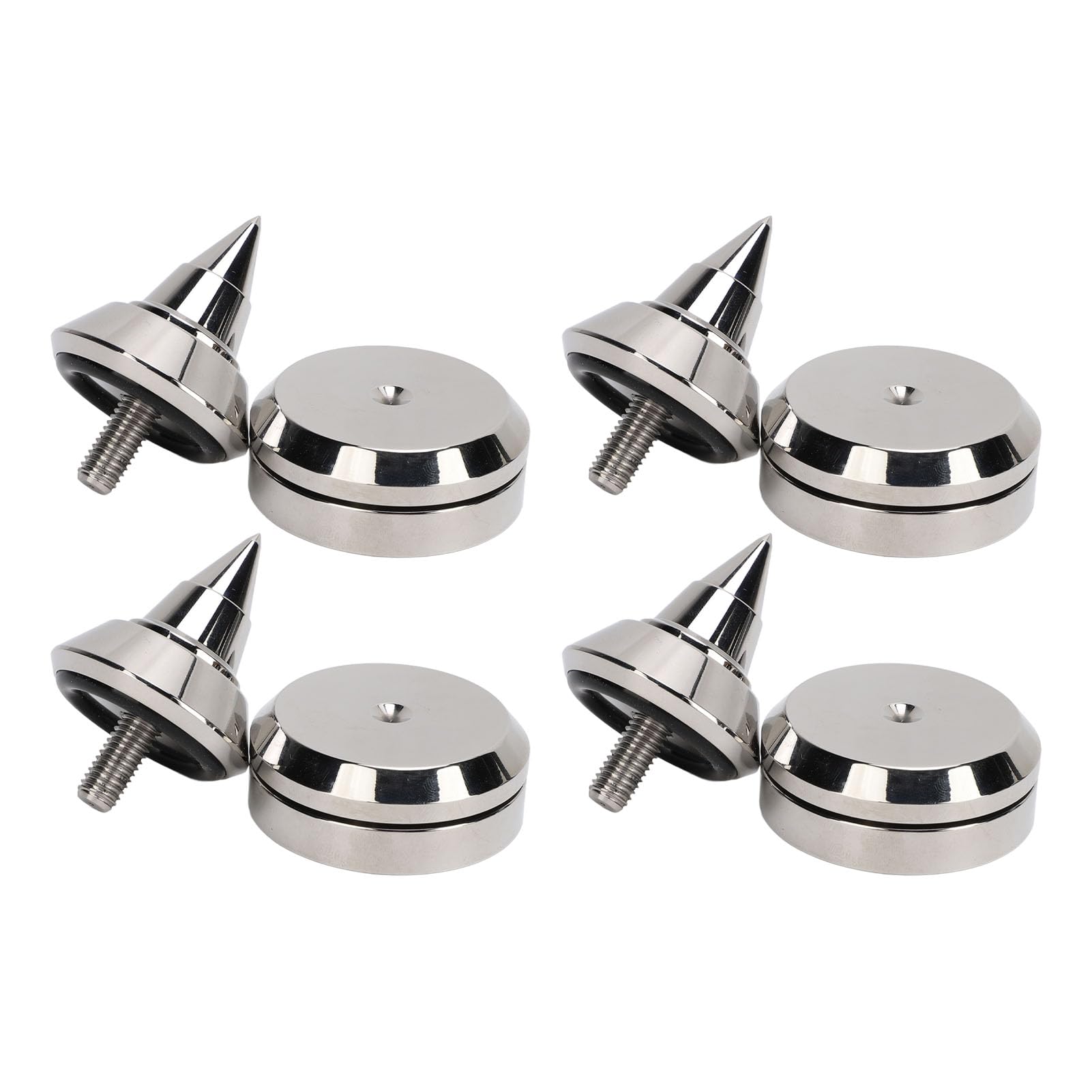 Paquete de 4 Protectores de Suelo con Puntas de Altavoz, Altura Ajustable M8, Almohadilla de Punta para Altavoz para Subwoofer, Reproductor de CD, DVD, Amplificador, Tocadiscos y