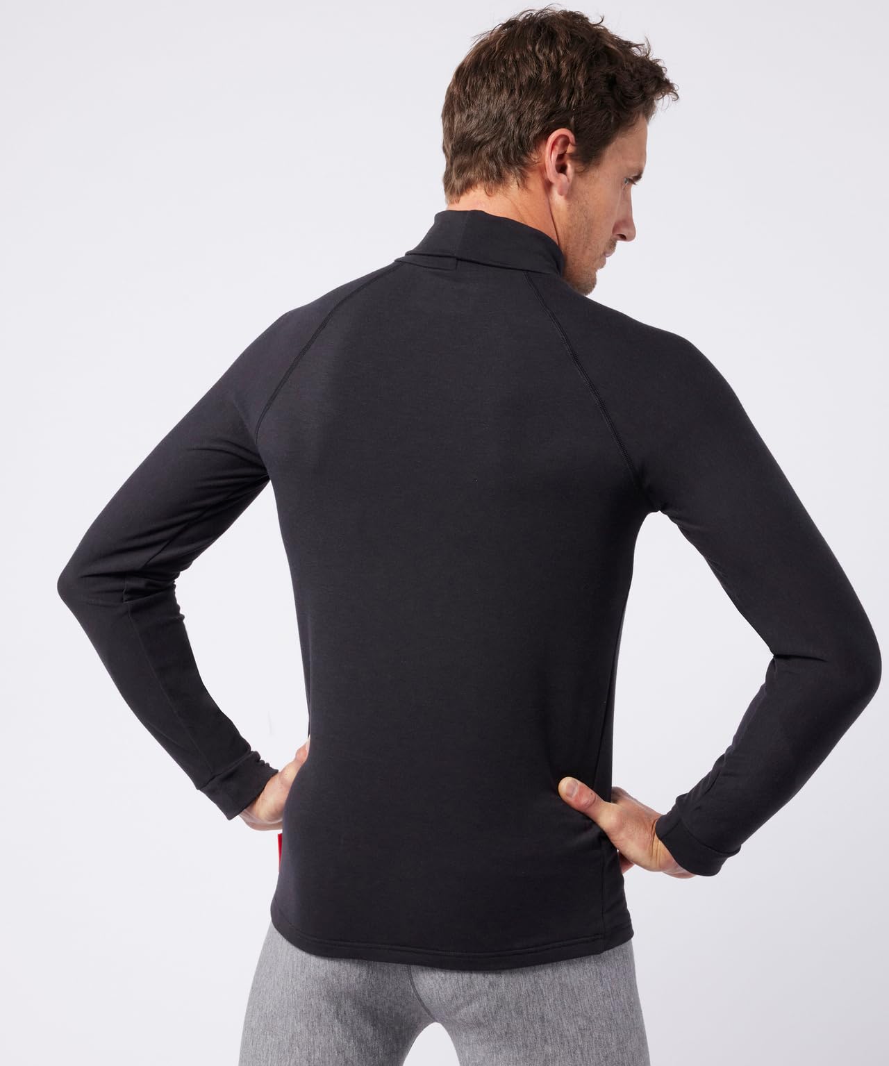 Maglietta dolcevita Comfort Thermolactyl 4 Uomo, Noir, S