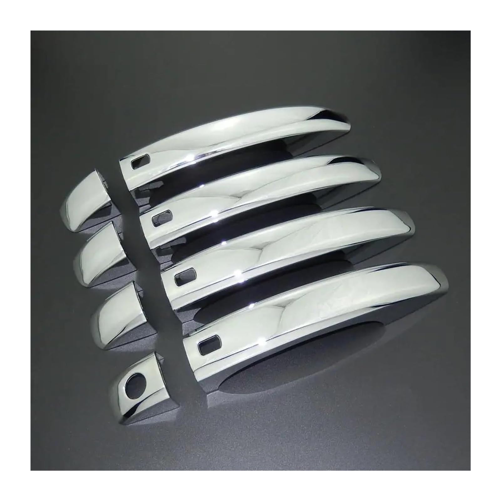 Hckclmbmzw C For A4 B8 Q3 Q5 2008-2017 Outer Door Bowl Handle Stickers Protection Overs Trim Ar Styling Arbon Fiber Door Handle Over(C)