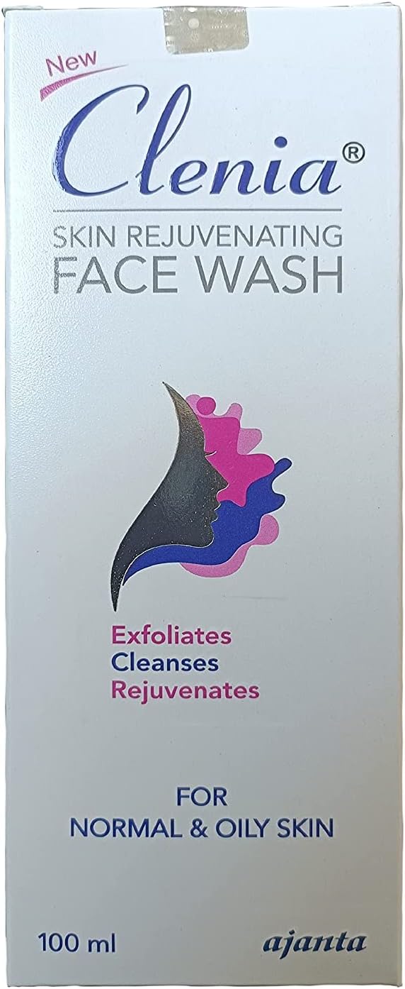 Clenia Skin Rejuvenating Face Wash (100 ML) For Dry And Dull Skin, Keeps Skin Soft Hydrated, Salicylic Acid 1.00%