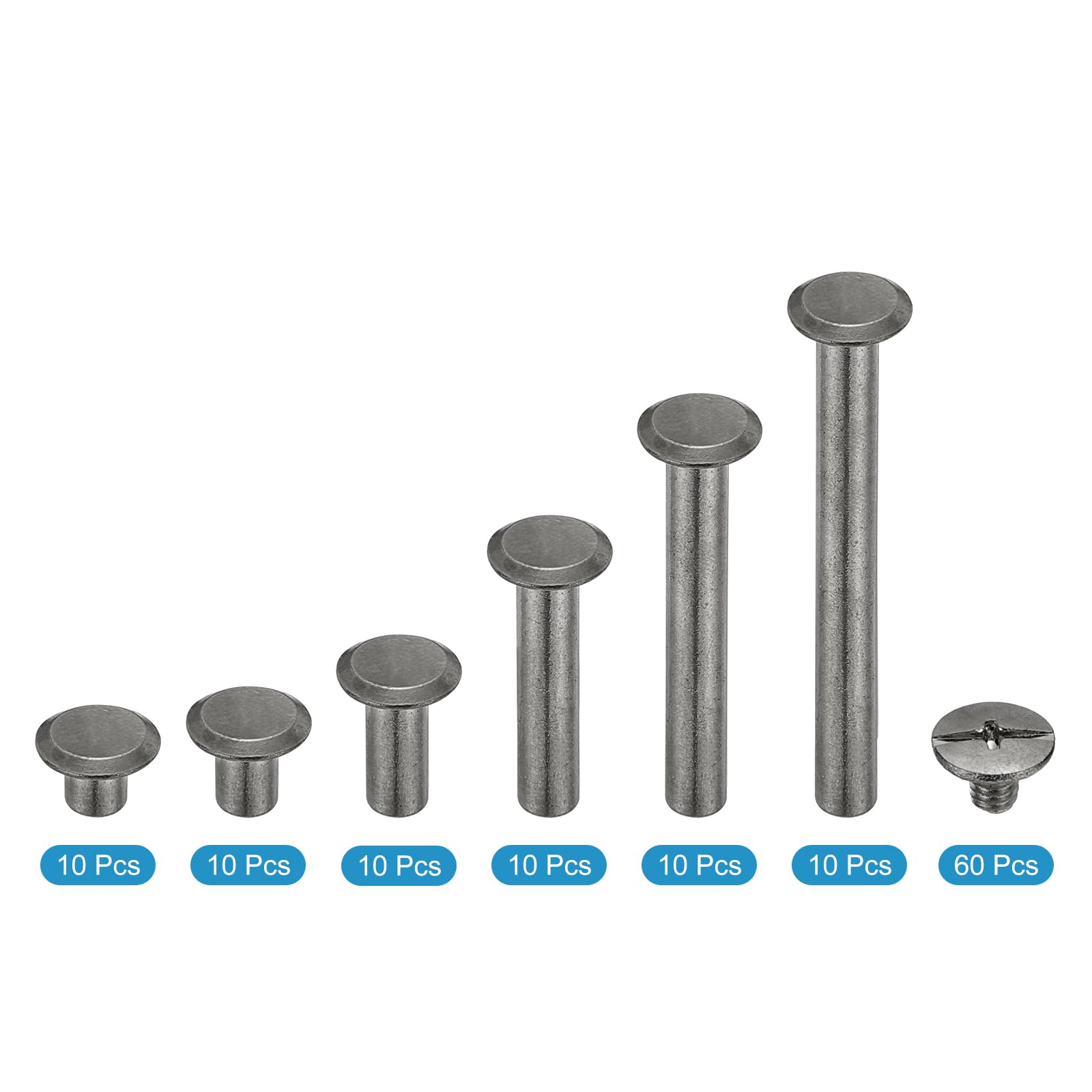 PATIKIL 120Pcs Chicago Screws - Image 3