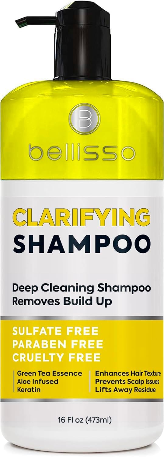 Clarifying Shampoo for Women and Men - Ideal for Oily Hair and Build Up - Gentle, Moisturizing Sulfate Free Formula - Safe for Color Treated, Curly Perms and Dry Scalps - Remove Chlorine for Swimmers